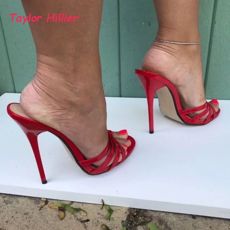 Patent Leather Open Toe Stilet - Crossfit Event ulasan dan harga